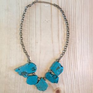 Turquoise Statement Necklace Costume Jewelry Boho